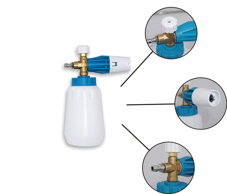Auto di alta qualità regolabile da 1 litro di canna da schiuma da neve lance orifince pistola