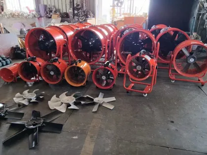 2200W Movable Axial Flow Ventilator Fan 29000CFM 24inch Aluminum Blade Exhaust Fan