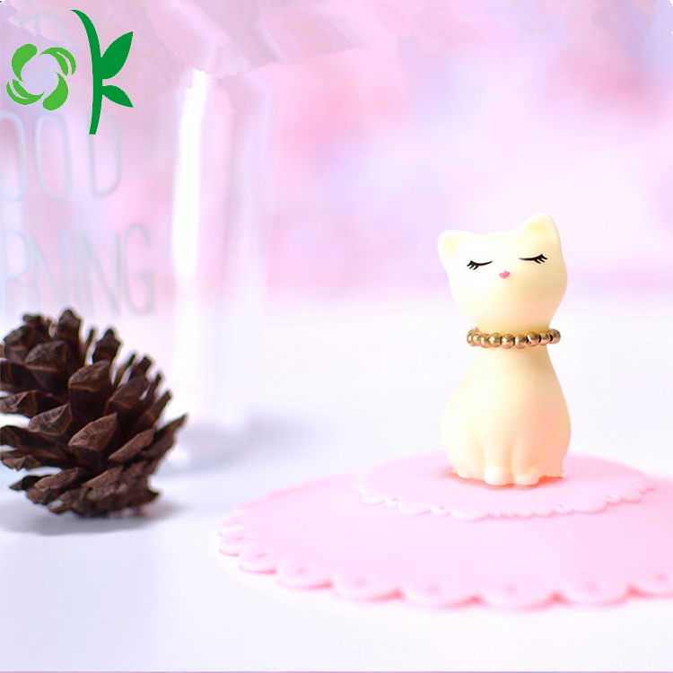 Cat Shape Silicone Coffee Accessories Dink Cup Lids