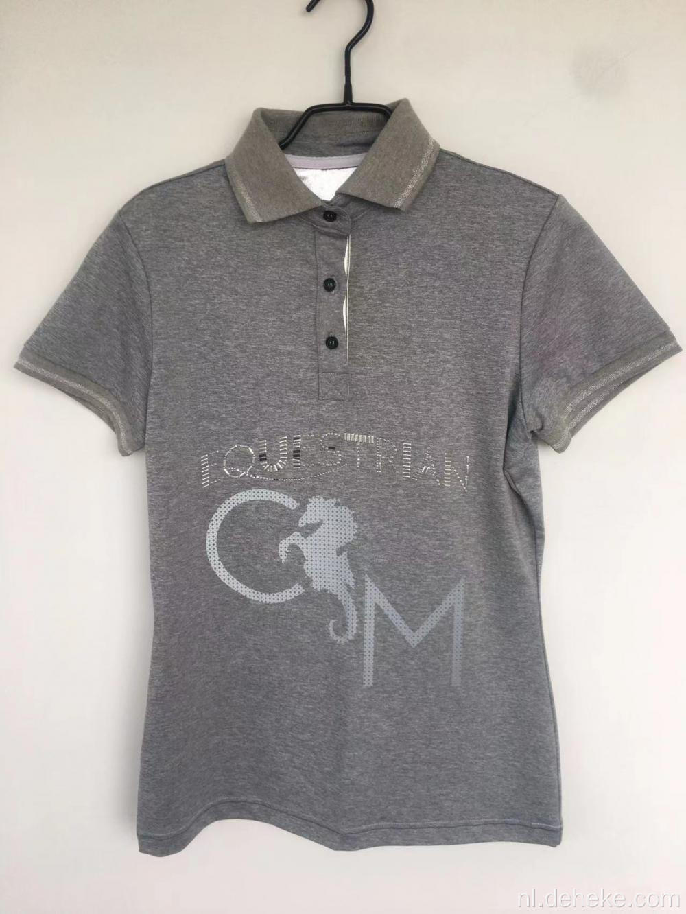 Heren gebreide polo t-shirt