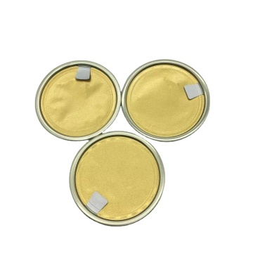 EOE Gold Aluminum Easy Open End Lid for Jars, Bottles & Food Packaging