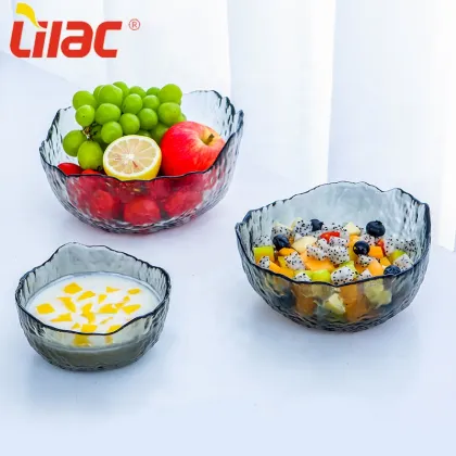 Lilac Free Sample kitchen salad/fruit/snack glass bowls