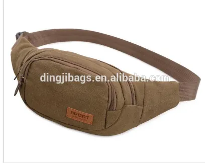 Wholesale sport portable canvas waist pack bag