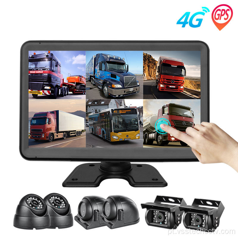 4G 6 canal DVR Monitor All-in-One
