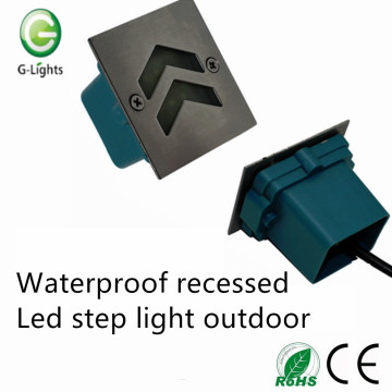 Impermeable empotrado led paso luz al aire libre