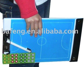 A Football Referee Equipment for coaches using - Tactic Board