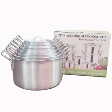 7 Pcs Aluminum Cookware Set Non-Stick Cooking Pots 14/16/18/20/22/24/26cm