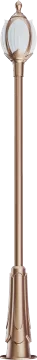 3-5m Lotus Bronze Garden Lamp Street Light