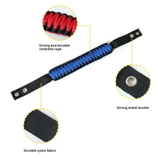 Auto Car Truck SUV Off Road UTV Back Seat Grab Handles for Jeep Gladiator Bronco Accessories