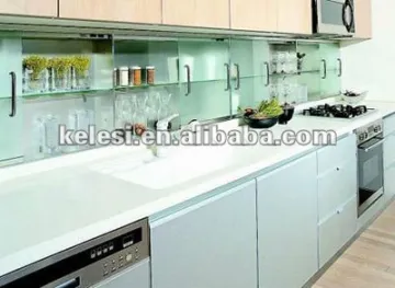 white kitchen countertop artificial marble slab