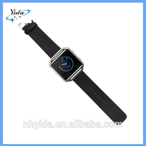 Fashion style high quality black milanese loop leather watch strap for Fitbit Blaze