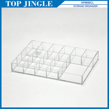Clear Acrylic Large Rectangle Shape 12 Way Storage Organizer