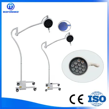 LED examination lamp with castors