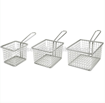 Square Coarse Mesh Stainless Steel Mini Fry Basket