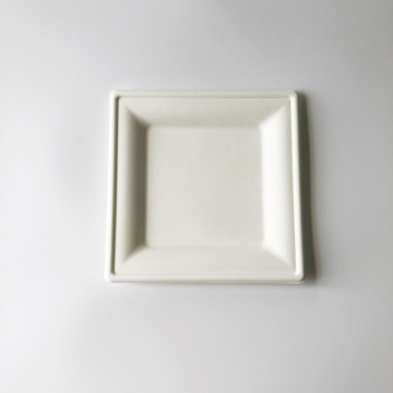 8 -дюймовая тарелка Bagasse 200x200 мм