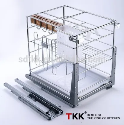 TKK GRASS Slide Kitchen Pull Out Basket Soft Close