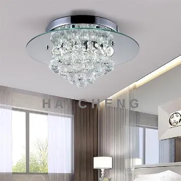 Hotel cystal glass pendant light from China lighting factory
