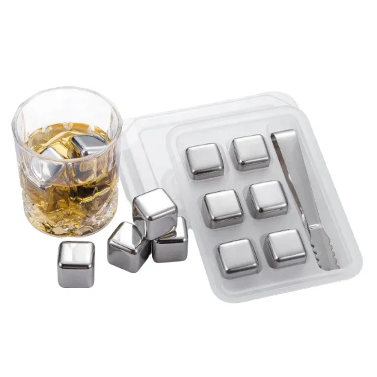 Hot Sale Premium Quality Cooling Whisky Rocks: Stainless Steel Wine Ice Cubes for Men's Bar - Reusable Metal Ice Cubes for Whiskey
