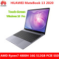 New Touch-Screen version HUAWEI MateBook 13 2020 13 inch laptop Ryzen7 4800H 16G 512GB PCIE SSD FHD IPS ultrabook