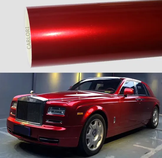 metallic gloss soul red car wrap vinyl