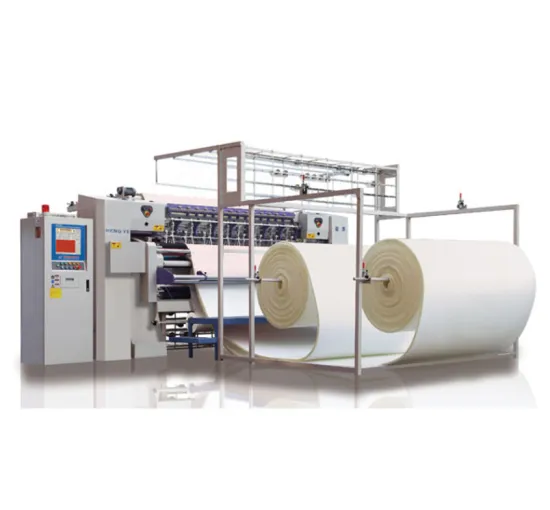 Multi-needle quilting machine for high-end mattresses