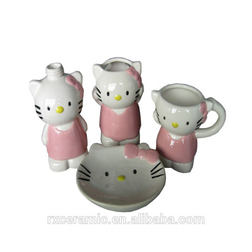 best selling products 3D Hand-painted cartoon animal bathroom decor bathroom sets