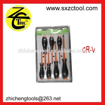 7pc Electrician's Screwdriver Set,Insulated 1000V,Magnetic Tips
