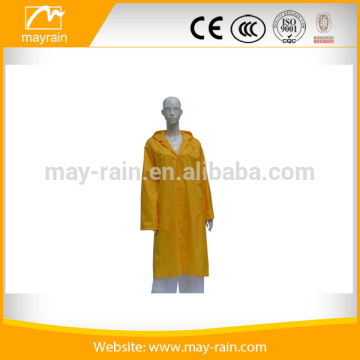 pvc Material and Raincoats Type hi-vis plalstic raincoat