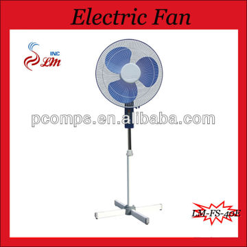 Straight Grill Stand Fan 16 Inch Pedestal Fan Cross Base