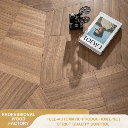 Walnut Tangram Parquet Flooring