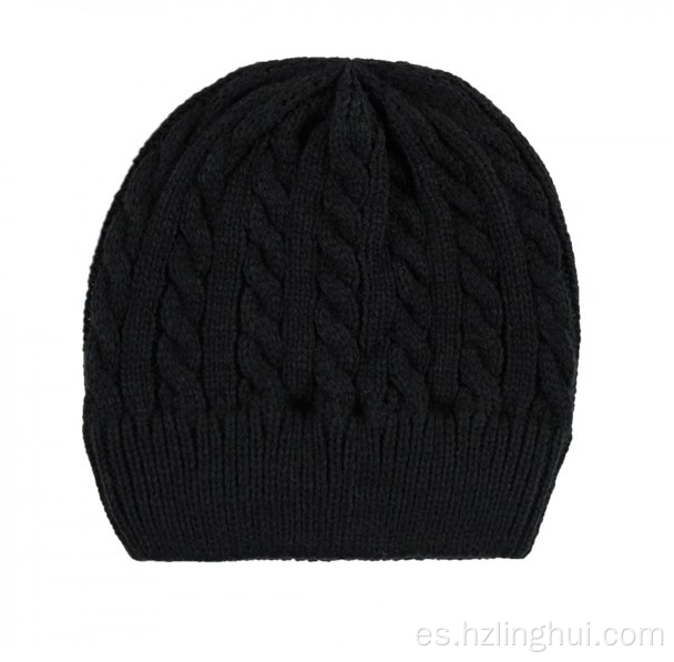 Beanies de frijoles suaves Gaanie de gorro de punto de punto