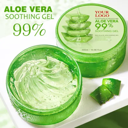 Organic Herbal Aloe Vera Gel - 99% Pure Moisturizing Skin Care
