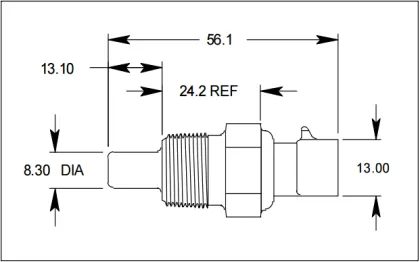 Temp Sensor Coolant Temperature 8-25036-979-0 for Isuzu Axiom, Rodeo, NPR, Trooper
