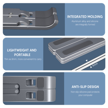 Soporte para portátil plegable ajustable Soporte elevador de refrigeración