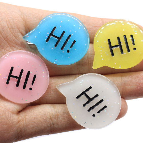 Colorful English Letter Hi Resin Cabochon Beads Artificial Crafts Scrapbook Making Slime Filler Jewelry Ornament Supply