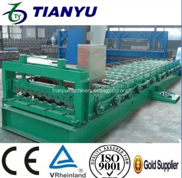 Making warehouse closed deck floor roll forming machine