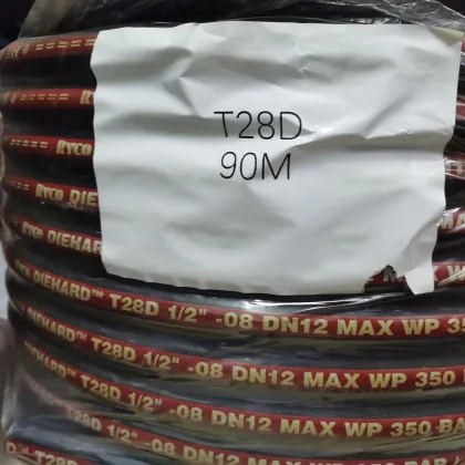 RYCO T28D T2000 Series High Pressure Steel Wire Braided Rubber Hydraulic Hose EN853 2SN SAE100 R2