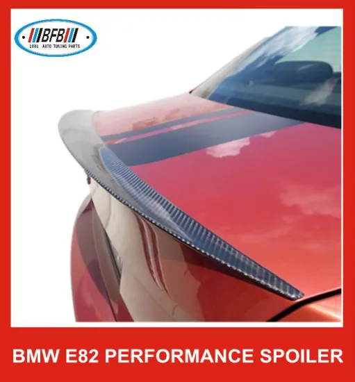 FIT FOR BMW E82 1 SERIES PU UNPAINTED PERFORMANCE REAR TRUNK SPOILER WING