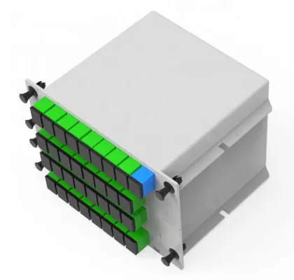 LGX High Quality PLC Cassette Insertion Type SC APC 1x8 Fiber Optic Splitter for FTTH Networks