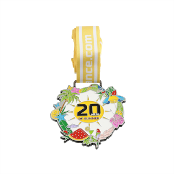 Médaille d&#39;émail d&#39;été de course pour enfants personnalisée