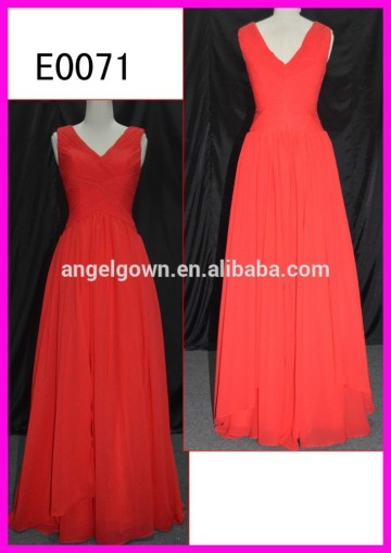 E0071 red color Guangzhou Manufacture new arrival wedding dresses evening dress