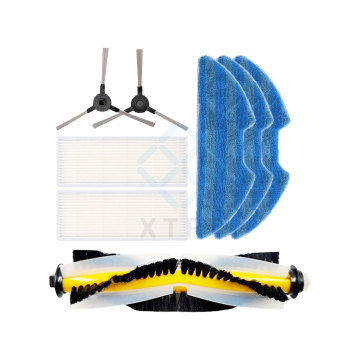 Proscenic Vacuum Robot Accessories and Consumables Bundle: Main Brush, Filter Screen, Edge Brush, Cloth, and Dust Bag for 811GB & 911S Models