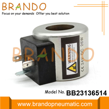 Bulta per solenoide idraulica da 23 mm a fori 24 VDC 26W