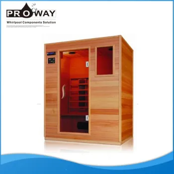 Home Used Glass Door Design Wooden Cabin Box Personal Steam Sauna