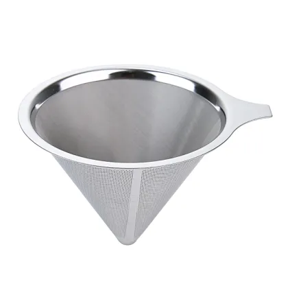 304 Stainless Steel Pour Over Coffee Filter Dripper