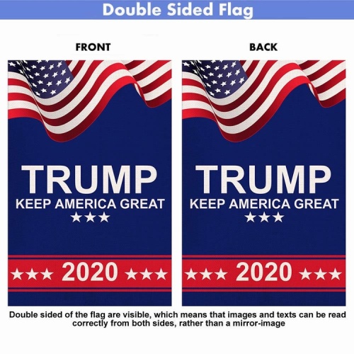 Custom wholesale polyester Donald Trump garden flag