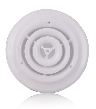 Diffusore dell'aria cono CAD da 6 pollici: sistema di distribuzione dell'aria HVAC con copertura di sfiato in acciaio per soffitto