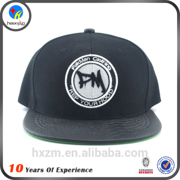Design Your Own Custom Leather Flat Bill Snapback Cap