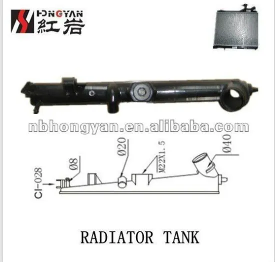 car plastic tank & radiator & car parts