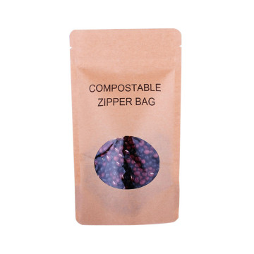 Custom Production Standard Top Zip Compostable Coffee Packaging